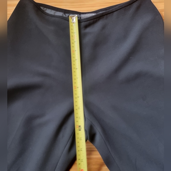 Liz Claiborne Suits Fully Lined Wide Leg Black Dress Pants - Picture 7 of 8